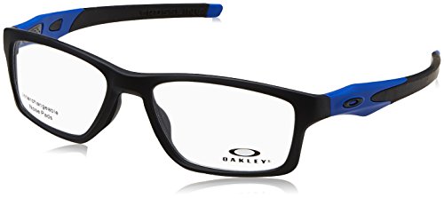 Oakley 8090, Monturas de Gafas para Hombre, Negro (Satin Black/Blue), 55