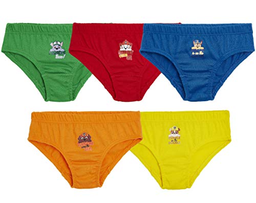 Paw Patrol Calzoncillos Niño, Pack de 5 Calzoncillos Patrulla Canina, Ropa Interior Niño Bebe 100% Algodon Suave, Tallas 18 Meses-7 Años, Regalos para Niños (2-3 años)