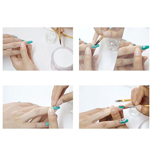 Pegatinas uñas al Agua,uñas de Gel,Colorido Nail Art Tips Pegatinas 3D Laser Makeup Manicure DIY Decals Decoration (D, Multicolor)