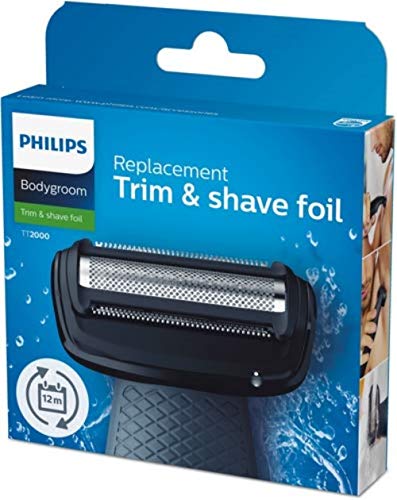 Philips TT2000/43 - Cabezal de recambio para afeitadoras corporales Philips, color gris