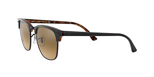 Ray-Ban Clubmaster Color Mix RB3016-12773K-51 Gafas, Havana, 49 Unisex Adulto