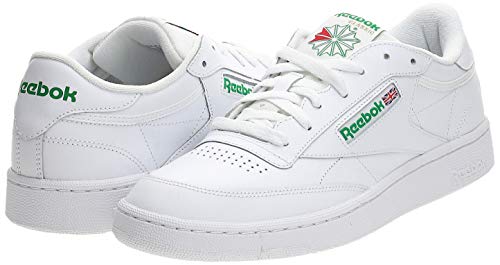 Reebok Club C 85, Zapatillas para Hombre, Blanco Intense White Green 0, 37.5 EU