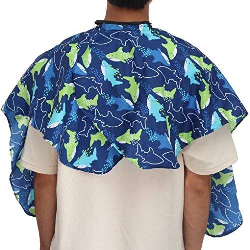 Rekkles Dolphin Impermeable Pelo de los niños del Vestido de Corte del Peluquero Delantal Cabo peluquería Cubre Vestido