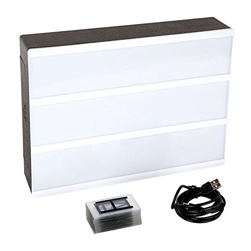 RTjoy Ilumina tu vida Cinematic A4 caja de luz con 90 cartas, números y símbolos