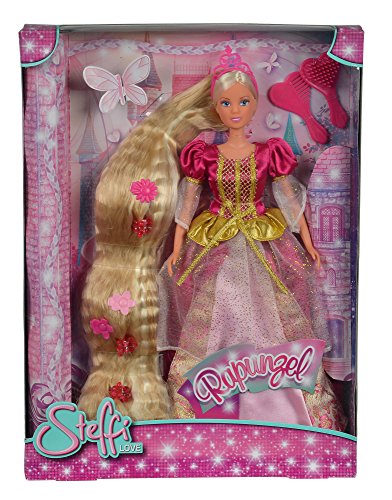 Smoby 5738831 Steffi Princesse - Muñeca Rapunzel con Vestido Color Morado