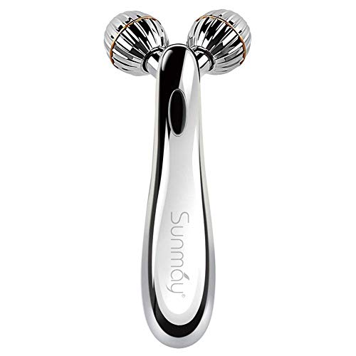 SUNMAY 3D Rodillos Masajeadores Faciales, Microcorriente Cuidado de la piel Masajeador Corporal Facial Herramientas Reafirmantes para Estiramiento Facial en forma de V, Adelgazamiento del Cuerpo