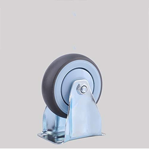 SZYW Rueda Pivotantes De Goma Ruedas De Transporte 75/100 Mm Ruedas Giratorias con Freno Ruedas para Muebles Industrial Juego De 4