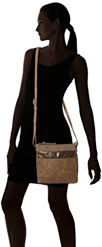 Tamaris - Khema Crossbody Bag, Bolsos bandolera Mujer, Braun (Brown Comb.), 2x24x25 cm (B x H T)