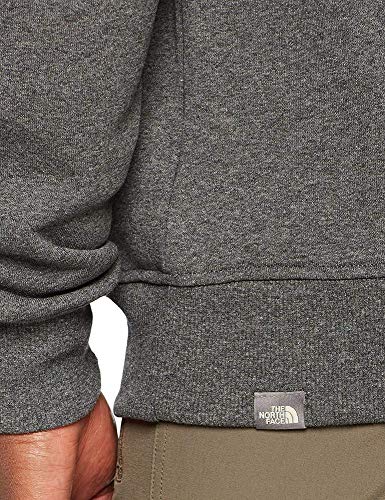 The North Face Sudadera Drew Peak, Hombre, TNF Medium Grey Heather/TNF Black, Large