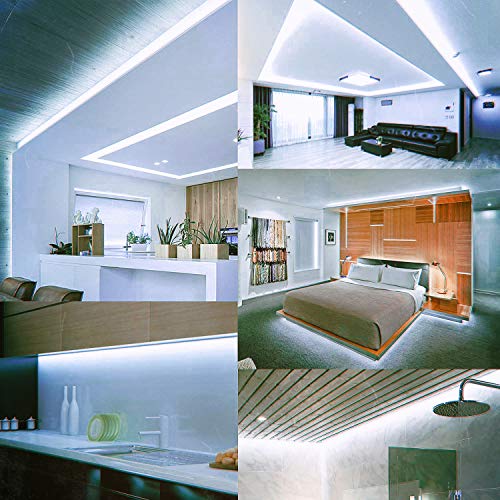 Tiras LED SMD5050 60 Led/m 220v (5 Metros) Luz Fría 6000k Ip65 Impermeable Con Enchufe ONSSI LED