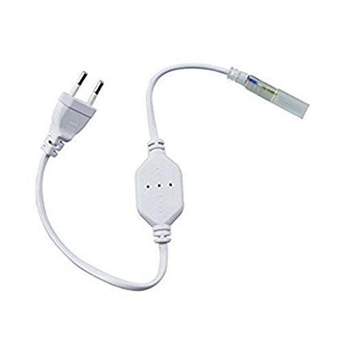 Tiras LED SMD5050 60 Led/m 220v (5 Metros) Luz Fría 6000k Ip65 Impermeable Con Enchufe ONSSI LED
