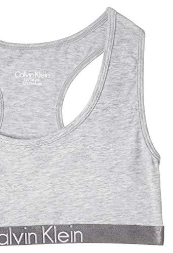 Tommy Hilfiger 2 Pack Bralette Corsé, Multicolor (1 Grey Heather / 1 White 033), 164 (Talla del Fabricante: 14-16) para Niñas