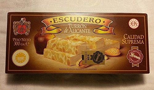 Turron de Alicante en los Amandes Escudero 300 grs –  – Juego de 2 unidades. Oferta especial