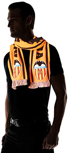 Valencia CF 01BUF27-00 Bufanda Telar, Blanco/Naranja, Talla Única