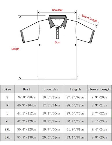 YCUEUST Polo Hombre Manga Corta Camisetas Deporte Clásico Plaid Cuello T-Shirt Verde Medium