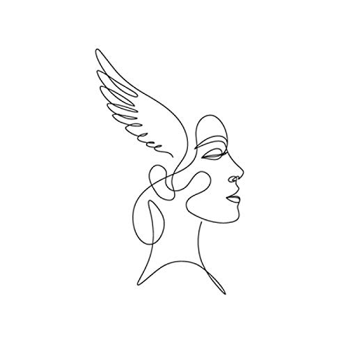 YLGG Etiquetas engomadas temporales del Tatuaje de la Moda del sueño del ángel, adecuadas para Hombres y Mujeres, Impermeables, extraíbles, no tóxicas y seguras para Todas Las Pieles