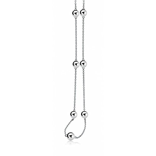 Zinzi ZIC642-90 - Collar con bola de plata de ley (90 cm)
