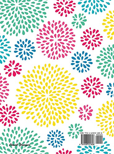 2021: Large Weekly and Monthly Planner (Floral Pattern Hardcover)