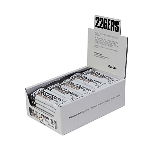 226ERS Endurance Fuel Bar Race Day, Barritas Energéticas Veganas con BCAA's 8:1:1 y Vitaminas, Chocolate Negro - 30 barras x 40 gramos