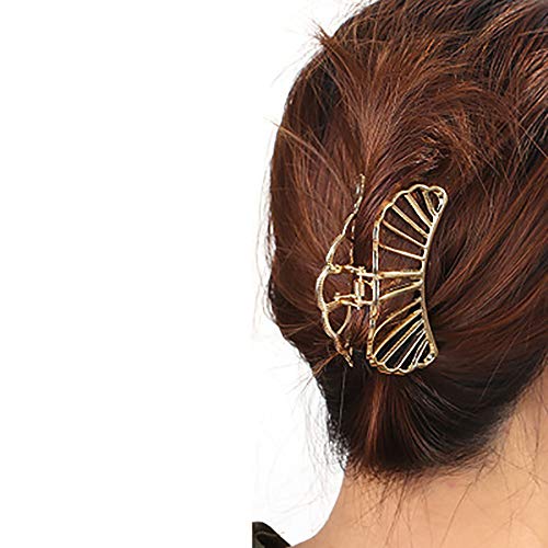 6 Piezas de Metal Pinzas para el Cabello, Clip Agarre Pelo Hebilla Antideslizante Accesorios para el Cabello Mujer Niñas Sostenedor de Pelo,para Ducha, Maquillaje, Accesorios(6 tipos de forma)