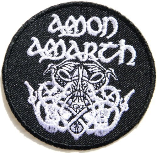 7,6 cm x 3 pulgadas AMON AMARTH Odin Death Music Band Heavy Metal Rock PunkLogo chaqueta parche parche de música bordado en música bordada