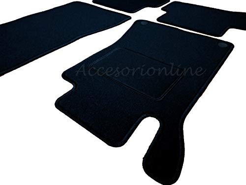 Accesorionline Alfombrillas Mercedes Benz Clase C 2000-2007 alfombras W203 esterillas sportcoupe Sedan Estate Sport Coupe S203 C203 CL203