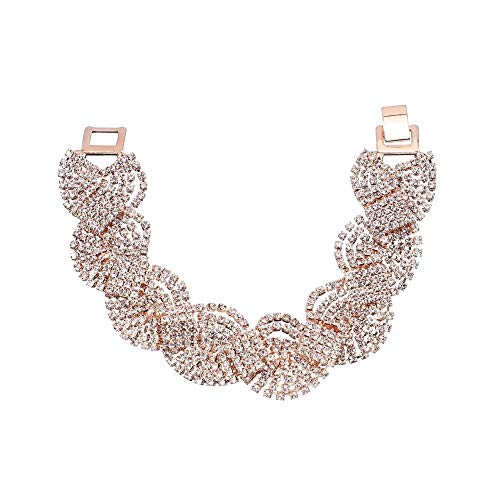 Accesorios de ropa destacados Pulsera de moda hermosa novia bonita diamantes de imitación de alto grado de moda de Corea vestido de novia vestido de pulsera banquete de diamante lleno Más estilo