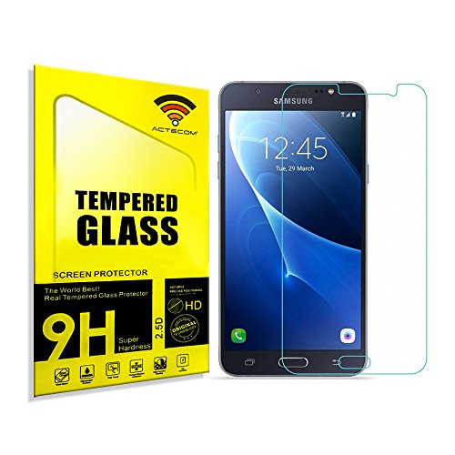 actecom® Protector Pantalla Compatible para Samsung Galaxy J7 J710F 2016 Cristal Vidrio Templado