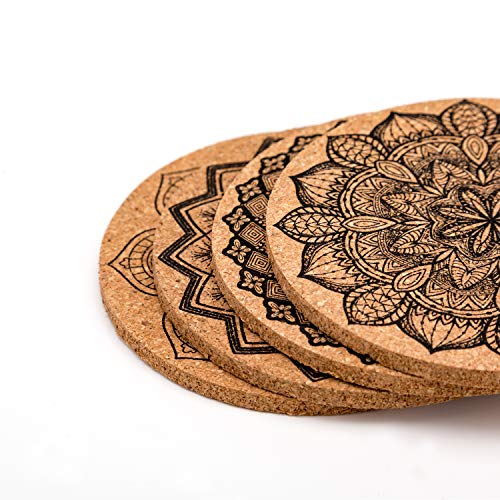 AIEX Set Posavasos de Cerveza Drinks Coasters Copa Bebidas Holder Mat para Decoración