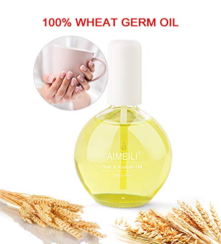 AIMEILI Acondicionador de Cutículas y Uñas Nail Solaroil Cuticle Oil Nutritivo Para Uñas Tratamiento de Cutícula Aceite Revitalizador Esmalte de Uñas Nutre el Protector de la Piel Cuidado de Uñas 75ML