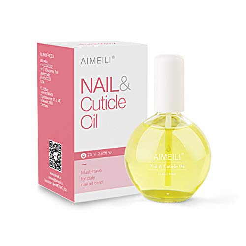 AIMEILI Acondicionador de Cutículas y Uñas Nail Solaroil Cuticle Oil Nutritivo Para Uñas Tratamiento de Cutícula Aceite Revitalizador Esmalte de Uñas Nutre el Protector de la Piel Cuidado de Uñas 75ML