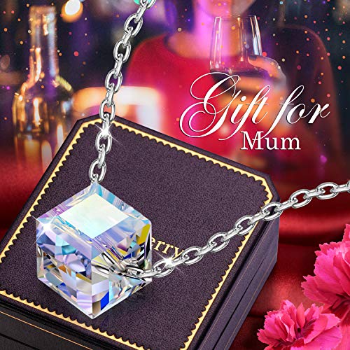 Alex Perry Regalo mujer collares cadena de plata mujer cristal swarovski joyas para mujer regalos mujer collares para boda niñas novia regalo para mujer