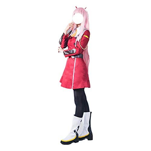 Anime Darling en el FRANXX Zero Two 02 Disfraz de Cosplay Costume Carnaval de Halloween Diario Uniforme Escolar Trajes de Vestir Falda Linda JK