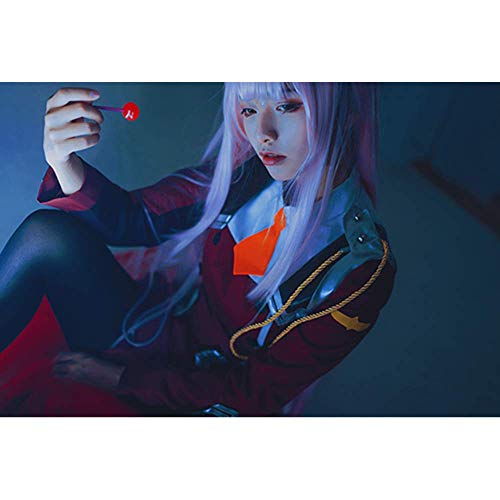 Anime Darling en el FRANXX Zero Two 02 Disfraz de Cosplay Costume Carnaval de Halloween Diario Uniforme Escolar Trajes de Vestir Falda Linda JK