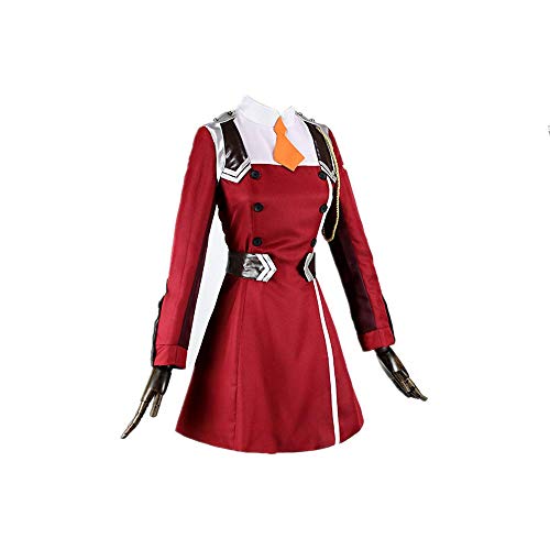 Anime Darling en el FRANXX Zero Two 02 Disfraz de Cosplay Costume Carnaval de Halloween Diario Uniforme Escolar Trajes de Vestir Falda Linda JK