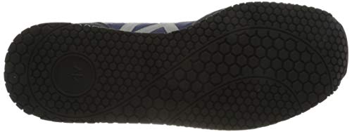 Armani Exchange Micro Suede Multicolor Sneakers, Zapatillas para Hombre, Navy Reflex Silver, 40 EU