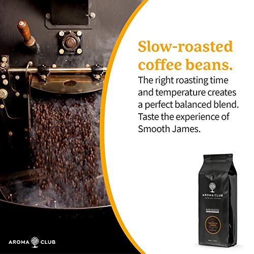 Aroma Club Café en Grano 1kg - Medium/Dark Roast Smooth James – Café Colombia Tueste Lento – Certificación Carbono Neutro
