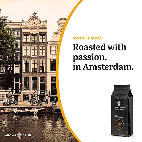 Aroma Club Café en Grano 1kg - Medium/Dark Roast Smooth James – Café Colombia Tueste Lento – Certificación Carbono Neutro