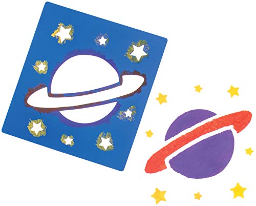 Baker Ross- Plantillas del Sistema Solar (Pack de 6) para manualidades infantiles