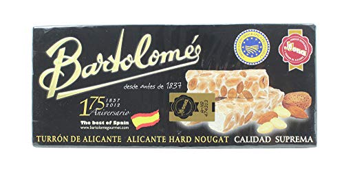Bartolomé desde antes de 1837 Pack 2 Cajas Turrón - Alicante y Jijona - 2 x 150 Gramos