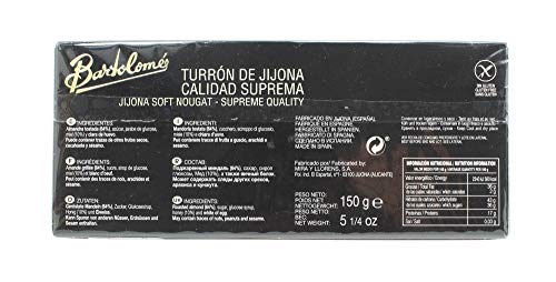 Bartolomé desde antes de 1837 Pack 2 Cajas Turrón - Alicante y Jijona - 2 x 150 Gramos