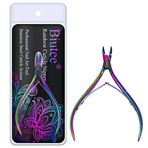 Biutee Corta Cuticulas Uñas Profesional para Manicura Alicates Cortaúñas de Acero Inoxidable