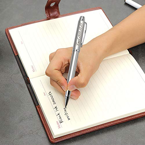 Boligrafo personalizado,regalos personalizados con nombre,logo,Regalo Ideal para aniversario de bodas-Tinta negra y 0.7mm