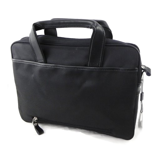 Bolso de mano negro especial para PC, marca francesa Ted Lapidus