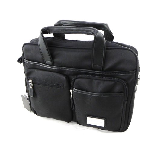 Bolso de mano negro especial para PC, marca francesa Ted Lapidus