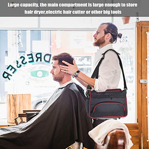 Bolso de peluquero portátil, Estuche de peluquería, Caja de viaje de barbero para llevar cortadoras de cabello, tijeras y peines