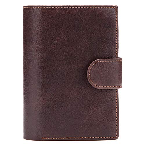 Bolso Pasaporte de Cuero Billetera de Mano para Hombre de Gran Capacidad Día de San Valentín Esposa, Esposo, Padre, Madre, Amante, niña,