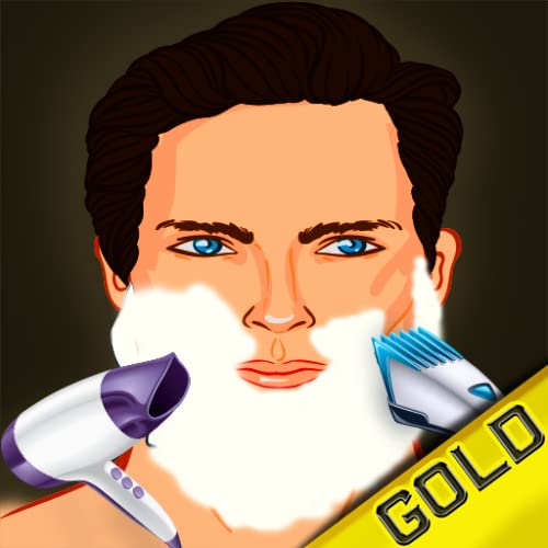 borracho de afeitar del peluquero del pelo del salón de belleza: el cambio de imagen peligrosa retirada corte la barba - gold edition