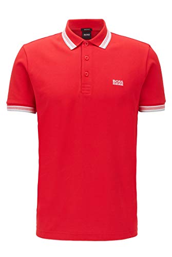BOSS Green - Polo de manga corta para hombre, color rot (medium red 610), talla s