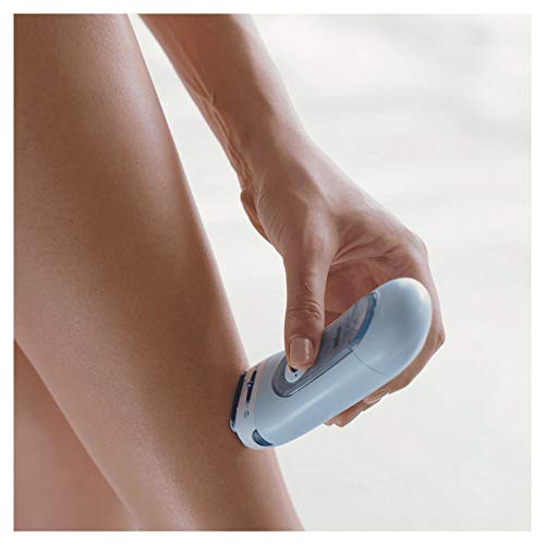 Braun Silk-épil LS 3 en 1 5160 - Afeitadora Femenina Inalámbrica, Capuchón Recortador, Accesorio Exfoliante, Color Azul